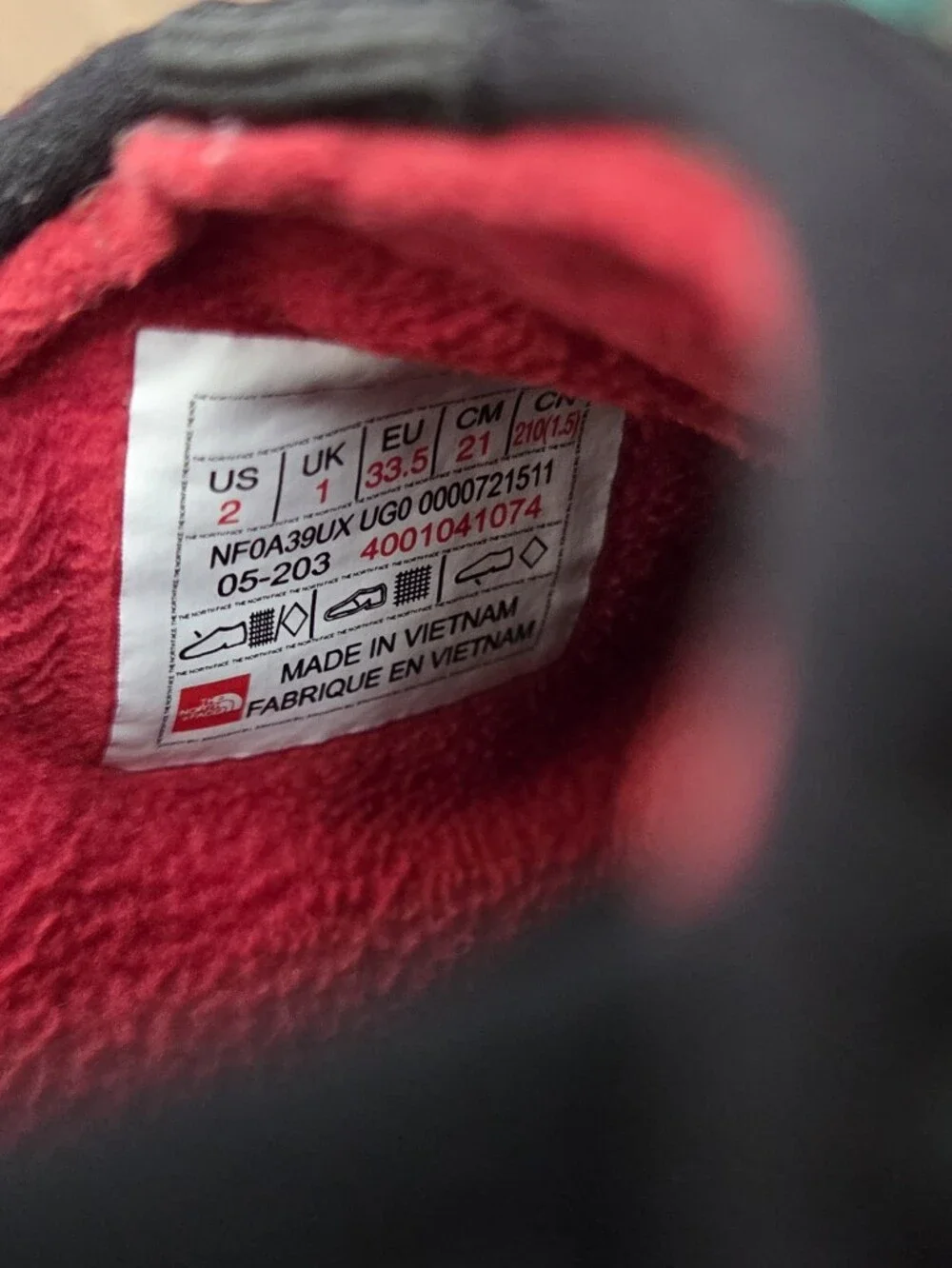 The North Face Thermoball Traction Mule II slippers Youth Size 2